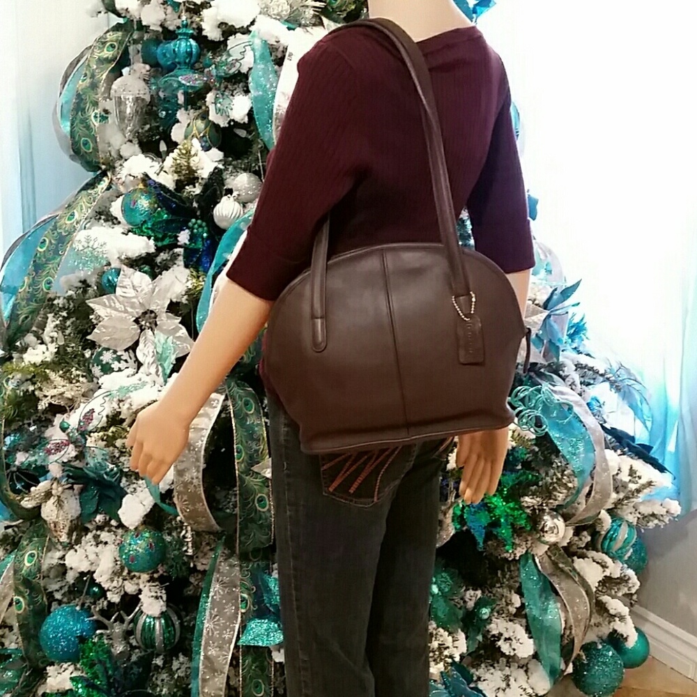 PRICE FIRM COACH ASHEVILLE BROWN LEATHER BAG🔥.
